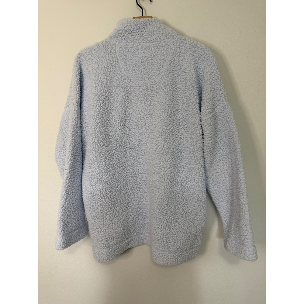 Aerie - Cloud Fleece Sherpa Quarter Snao Pullover Sweatshirt Size Medium - Picture 3 of 8